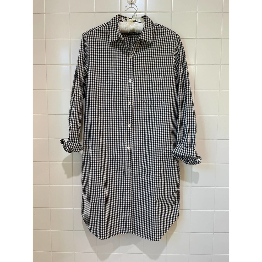 Steven Alan Gingham Shirt Dress Size Small